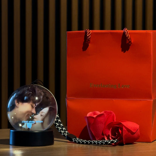 Personalized Memory Orb Crystal Ball Lamp