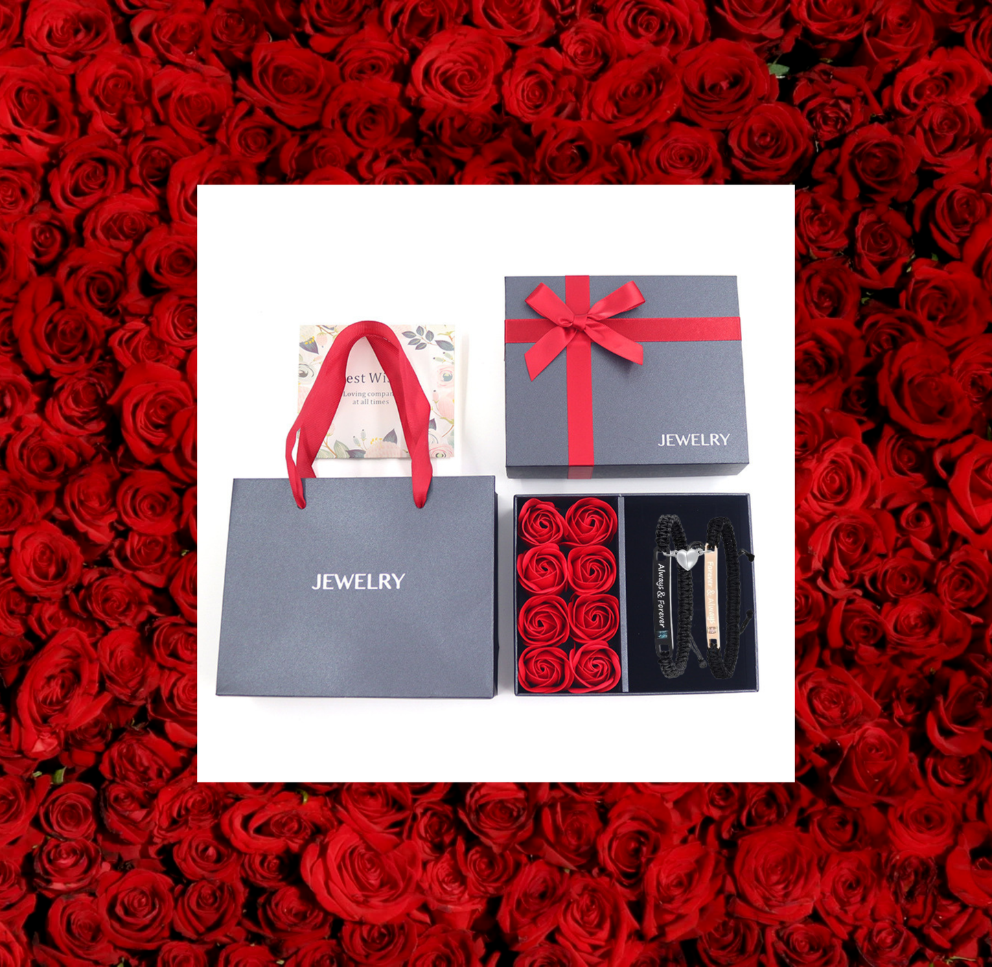 Forever & Always Magnetic Couple Bracelets