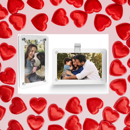 2PCS Magnetic Car Sun Visor Photo Holder