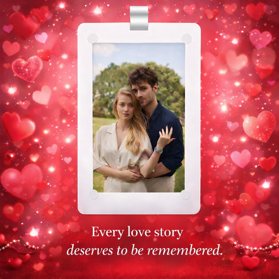 Magnetic Car Sun Visor Photo Holder