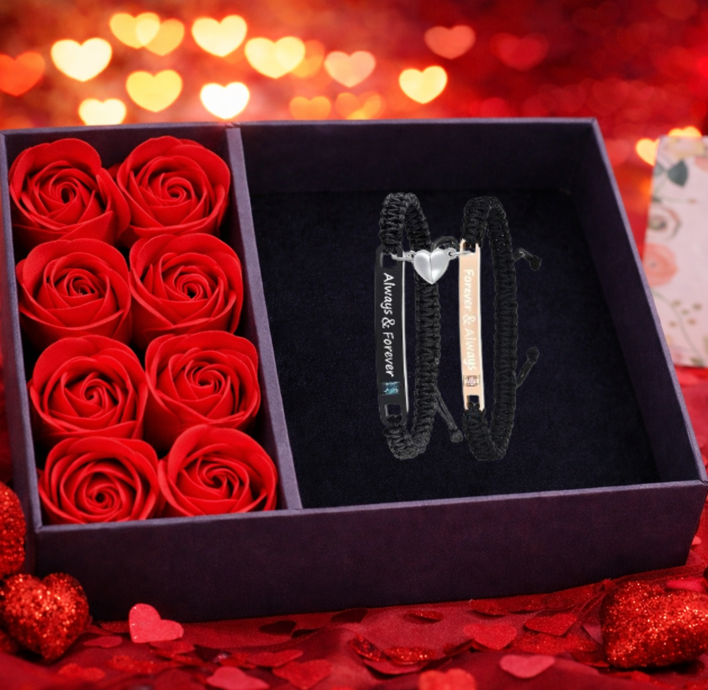 Forever & Always Magnetic Couple Bracelets