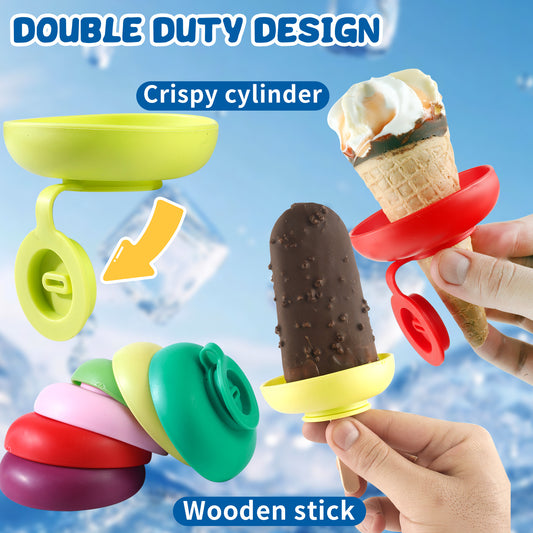 4 pcs Silicone Icecream Holder
